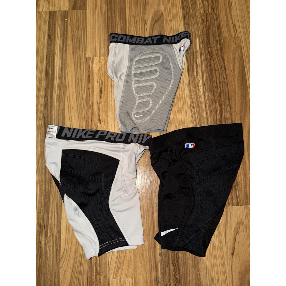 Nike Pro Combat Compression Baseball Sliding Shorts Boys M Medium 10/12 Lot